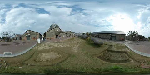 View Outside Pier-2 Art Center in Kaohsiung, Taiwan 1 - 360 VR Vidéo 85093345