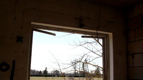 View outside the window Stock Footage