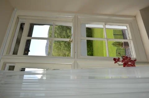 View outside window in snowdonia Stock Photos