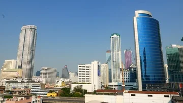 View over Bangkok Stock Footage 85704760