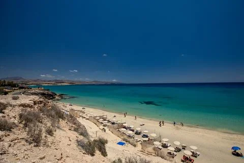 View over the beach Stock Photos