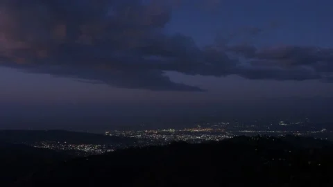 View over Blue Mountains towards Kingston, Jamaica Video stock 139004147