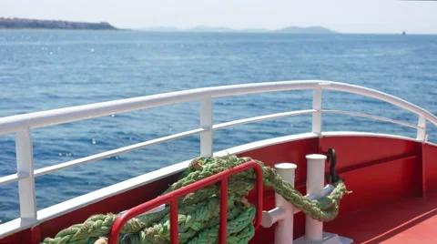 A view over the boats deck Stock Footage 53830282