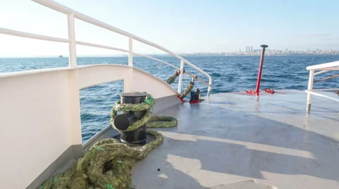 A view over the boats deck Stock Footage 53831694