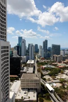 View over Brickell Miami Stock Photos