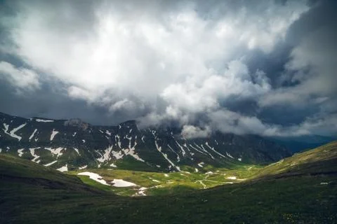 View over Bucegi Mountains Stock Photos