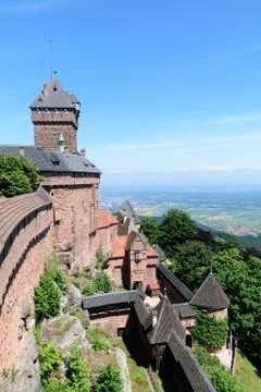 View over the castle walls Stock Photos