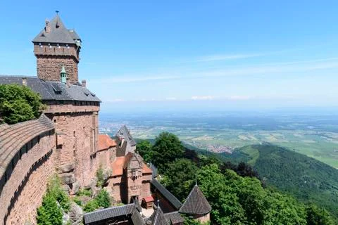 View over the castle walls Stock Photos