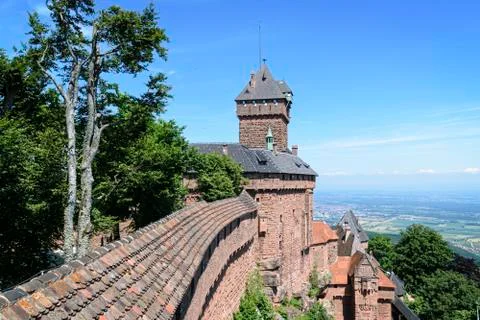 View over the castle walls Stock Photos