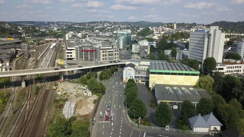 View over the city of Siegen, Germany Stock-Footage 79665177