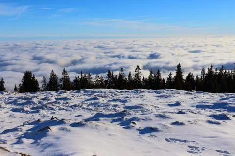 View Over The Clouds Stock Photos