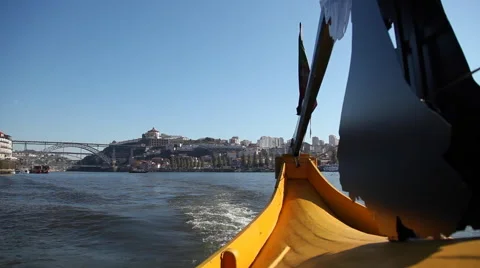 A view over Douro River. Oporto city. Stock Footage 62376827