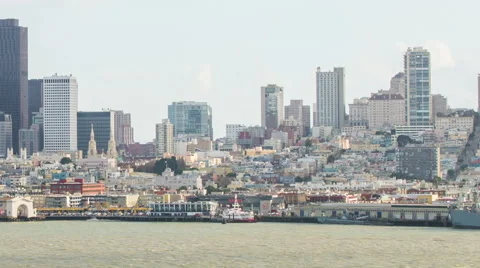 View over downtown San Francisco Vídeos de archivo 63661331
