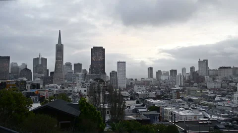 View over downtown San Francisco Vidéo 64145879