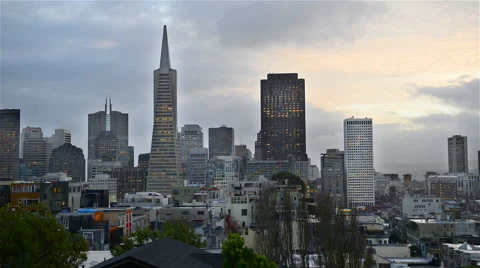 View over downtown San Francisco 動画素材 64146022