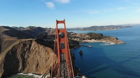 View over golden gate San Francisco Video stock 110822016