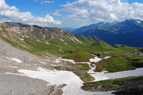View over Grossglockner High Alpine Road in Austria Stock Photos