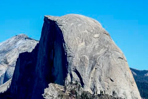 View over Half Dome from Glacier Point. Stock Photos