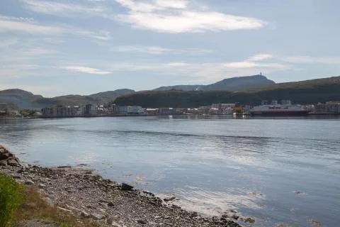 View over Hammerfest Stock Photos