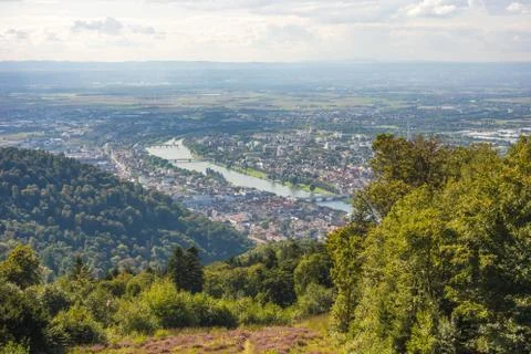 View over Heidelberg Stock Photos