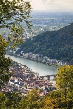 View over Heidelberg Stock Photos