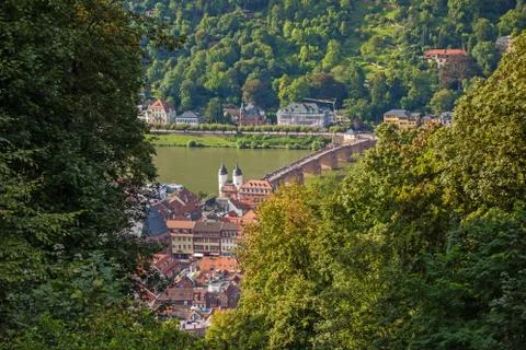 View over Heidelberg Stock Photos