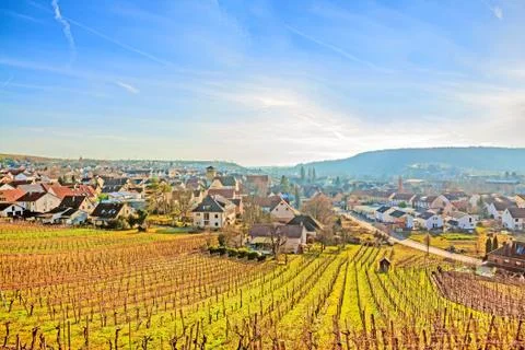 View over Hessigheim Stock Photos