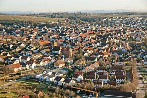 View over Hessigheim Stock Photos