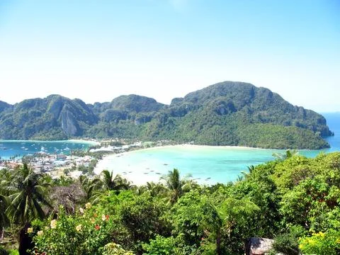 View over Koh Phi Phi Island Stock Photos