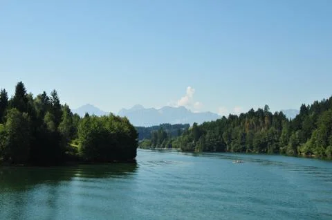 A view over Lake Forggen Stock Photos
