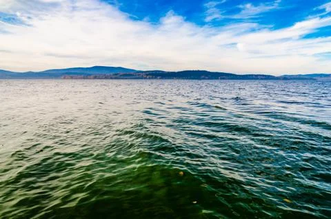 The view over the lake Stock Photos
