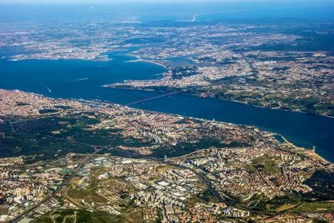 View over lisbon Stock Photos