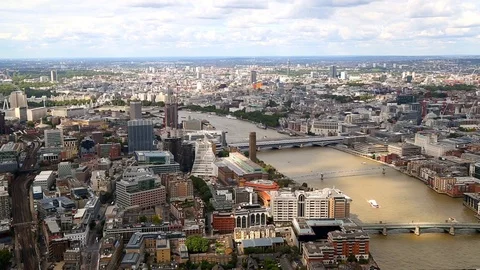 View over London Stock Footage 88200265