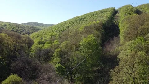 A View Over the Mountain Stock Footage 135665365