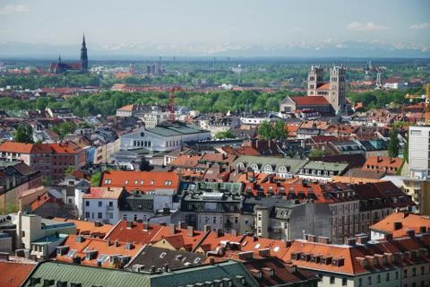 View over Munich Stock Photos