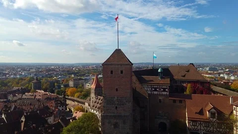 View over nuremberg germany from the castle tower 動画素材 81147916
