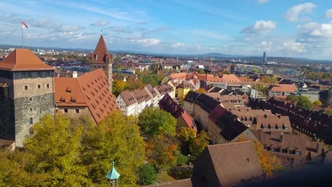 View over nuremberg germany from nuremberg castle 動画素材 81184236