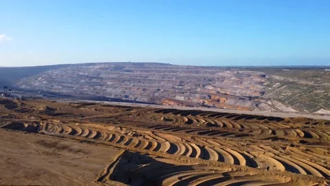 View over a open cast mine in Hambach 스톡 동영상 220510019