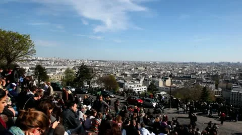 View over Paris Video stock 10889561