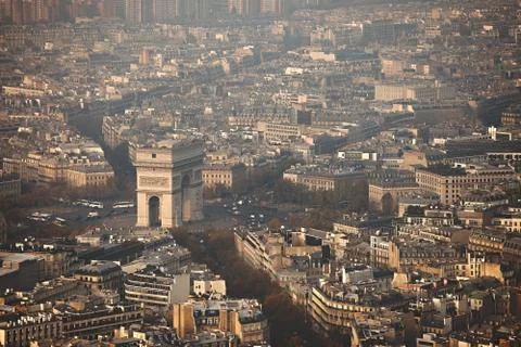 View over paris Stock Photos