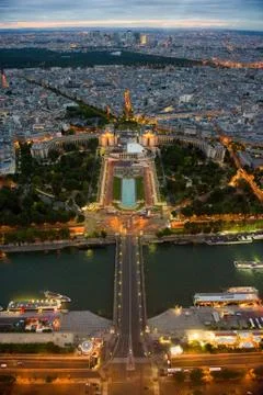 View over Paris Fotos Stock