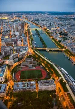 View over Paris Foto stock