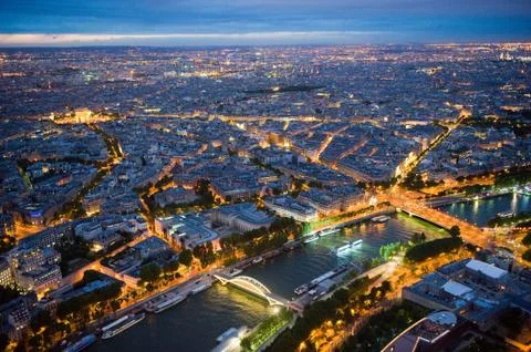 View over Paris Fotos Stock