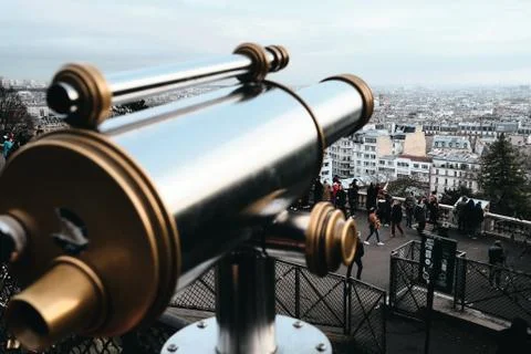 View over Paris Fotos Stock