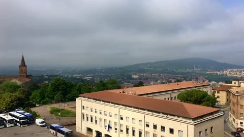 View over Perugia, Italy in springtime Stock Footage 94428233