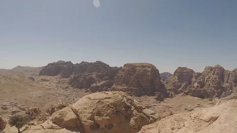 View over Petra from High Place of Sacrifice. Jordan. GOPR1950-04 Stock-Footage 102499116