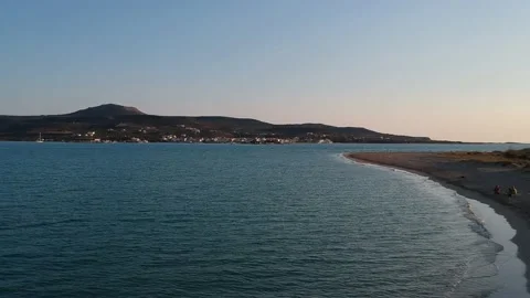View over Pounda beach near the Submerged city of Pavlopetri, Greece Stock Footage 161089733