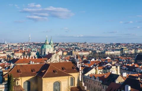 The view over Prague Stock Photos