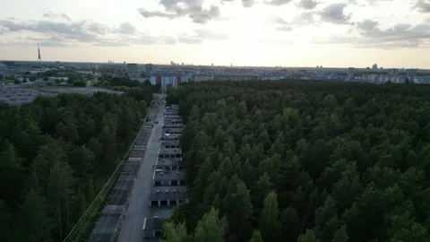 View over Riga, Latvia Video stock 243265950