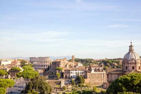 View over Rome Stock Photos